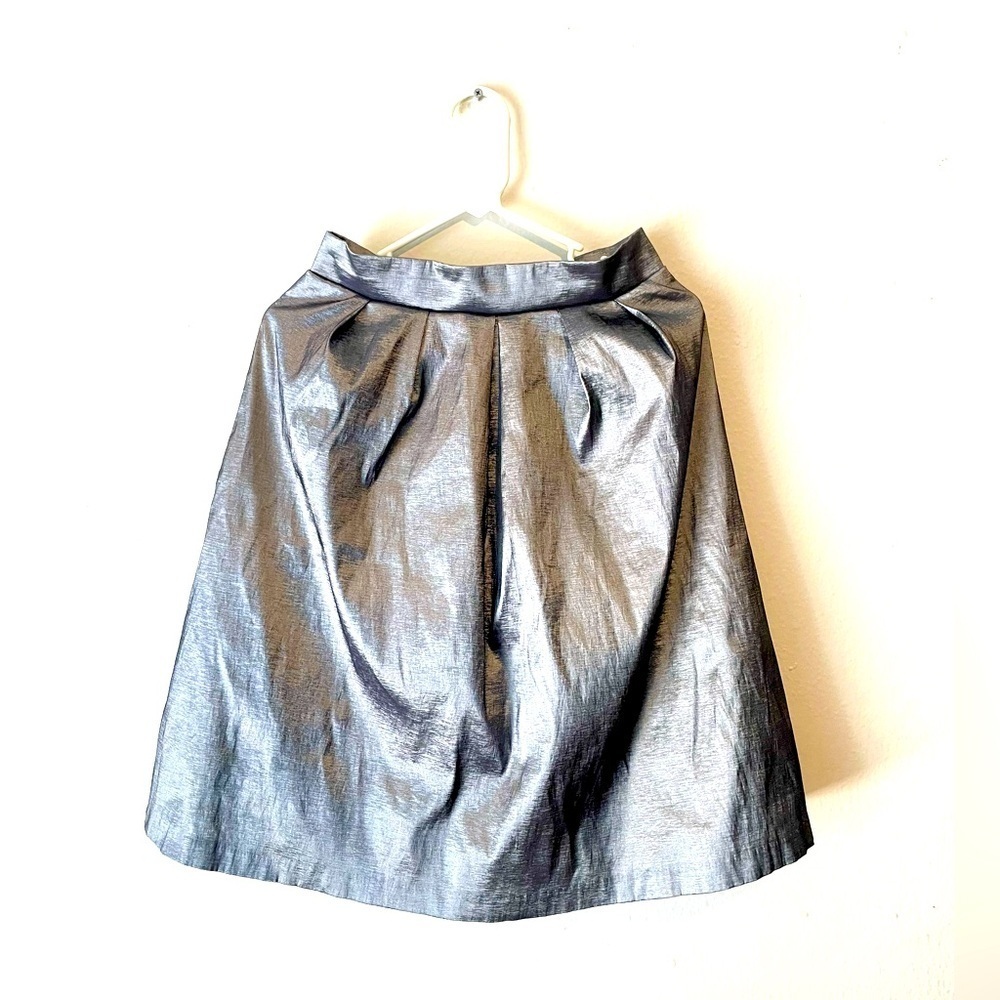 Chetta B Skirt Silver‎ Blush Shimmer Tulle Lined Size 10